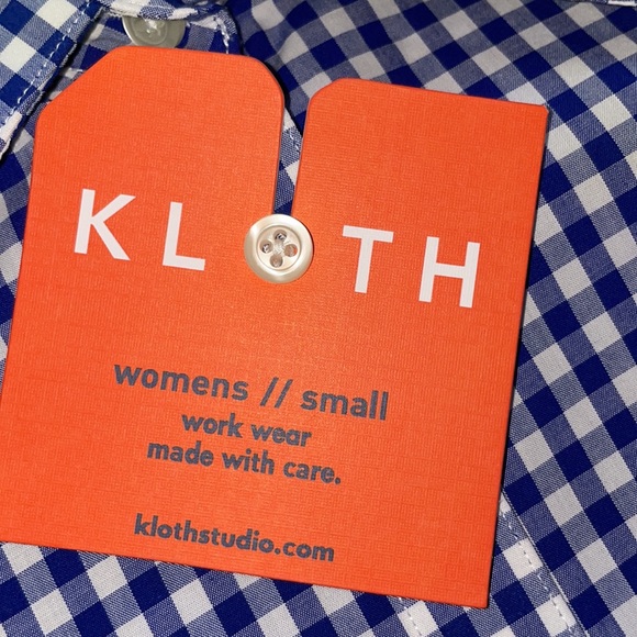 Kloth Womens Button down Plaid Shirt - Picture 5 of 6